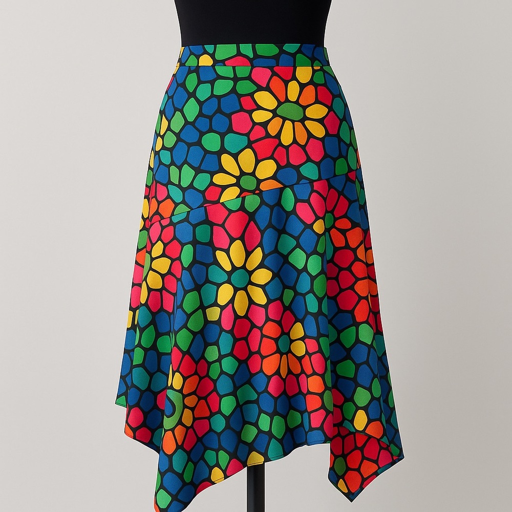 L’Amour by Nanette Lapore Colorful Floral Women's Skirt